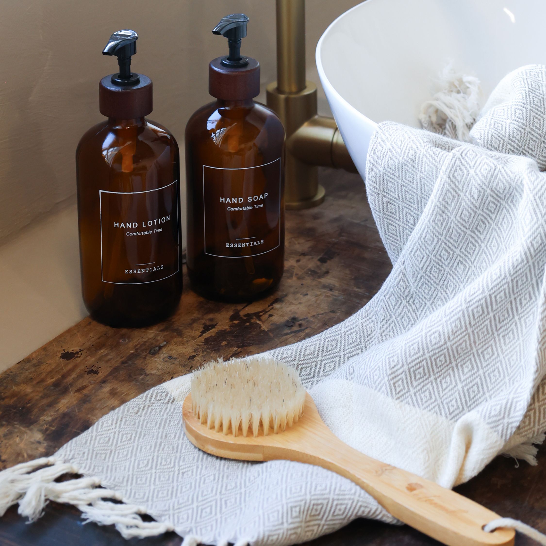 Flaske m pumpe hand soap 500 ml H21,5/Ø7,5