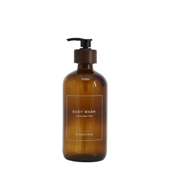 Flaske m pumpe Body soap 500 ml H21,5/Ø7,5