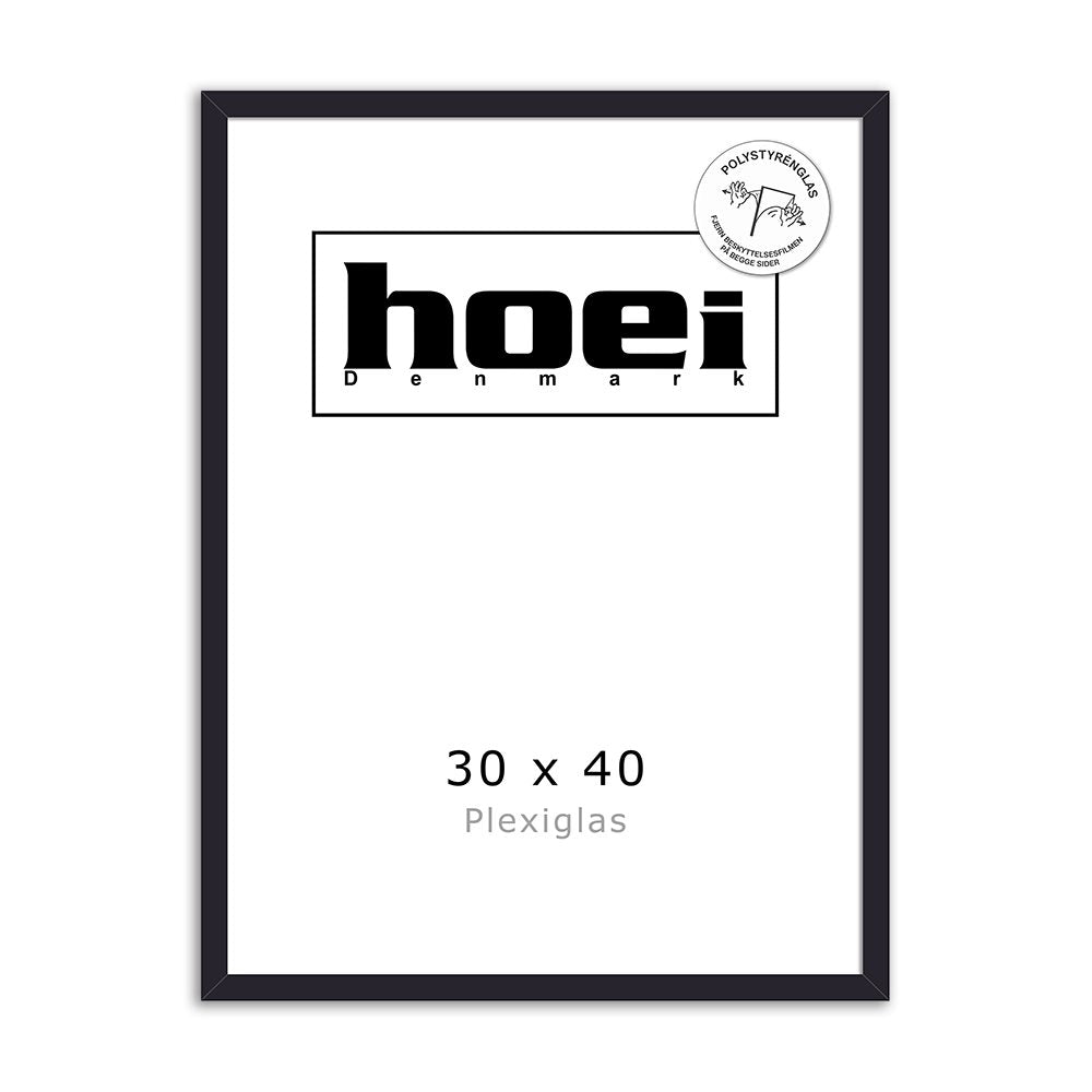 HOEI 111 SORT 30X40CM - PLEXI