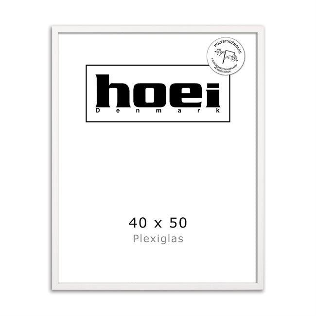 HOEI 115 HVID 40X50CM - PLEXI