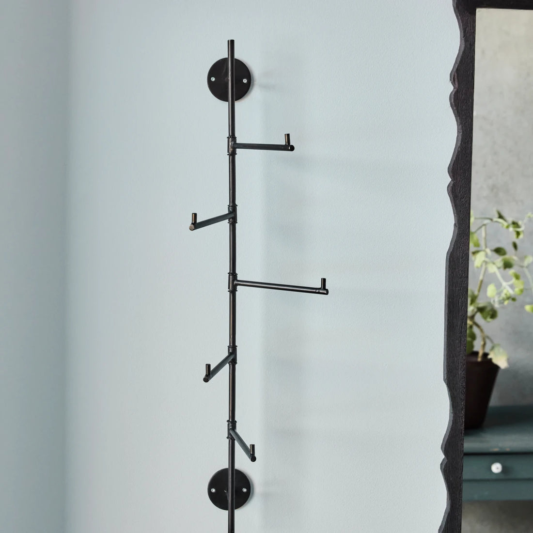 Coat rack, HDFlex, Black