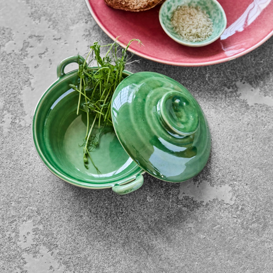 Jar w. lid, HDDiva, green