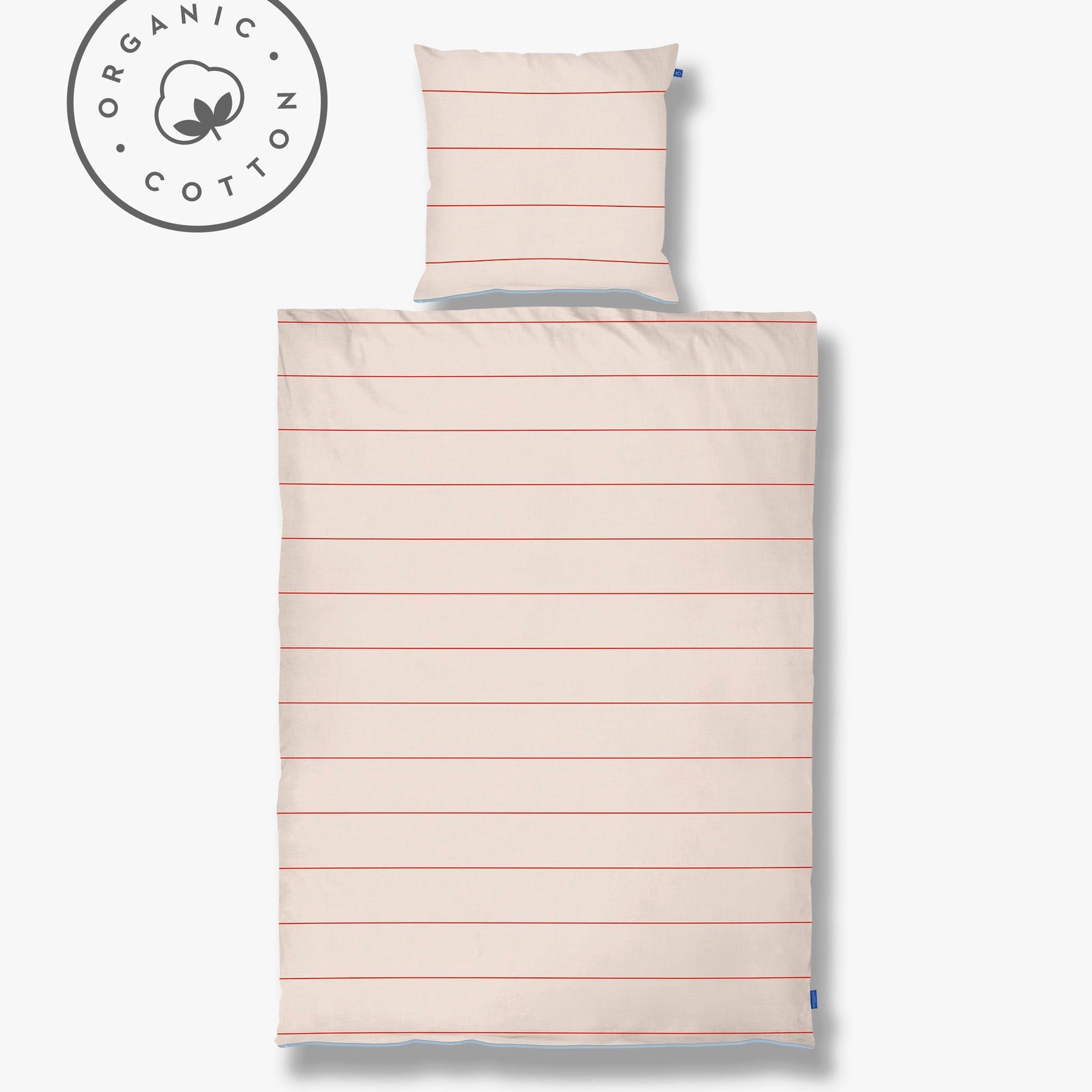 ALIGN bed set, Bright red/Sand