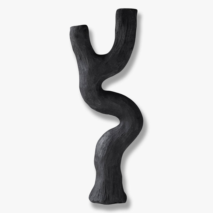 ART PIECE candleholder, black