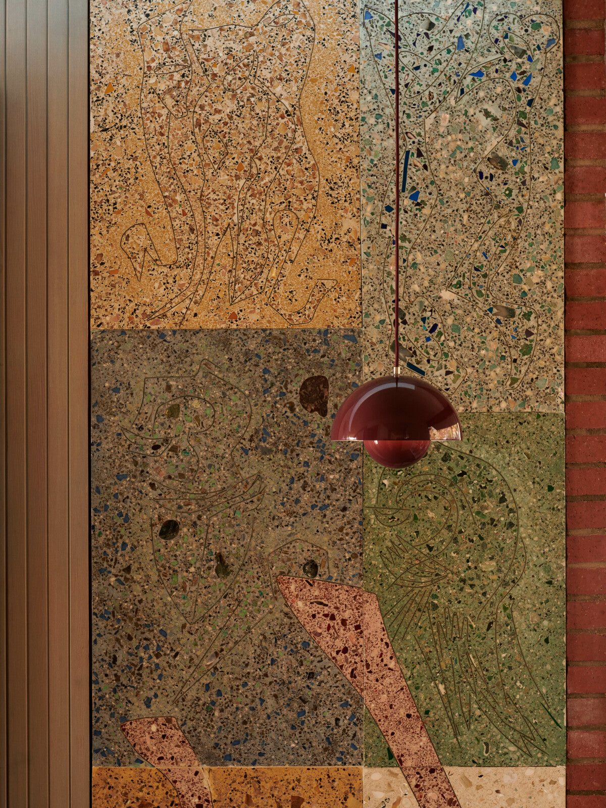 FlowerPot Pendel VP1 - Dark plum