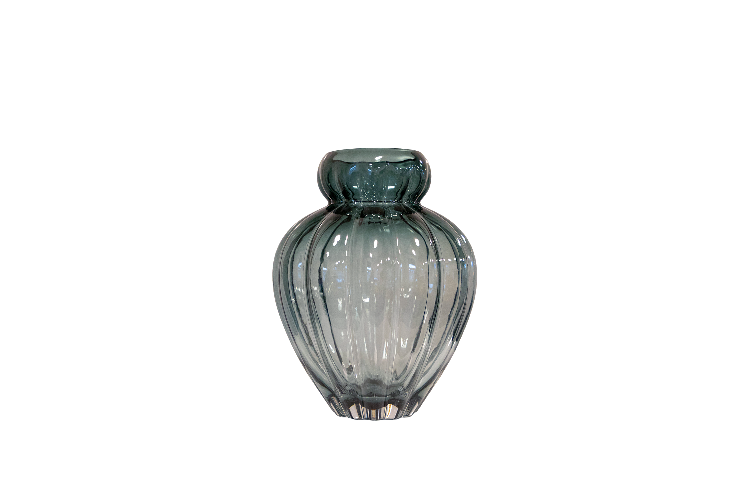 Audrey vase small petrol blue