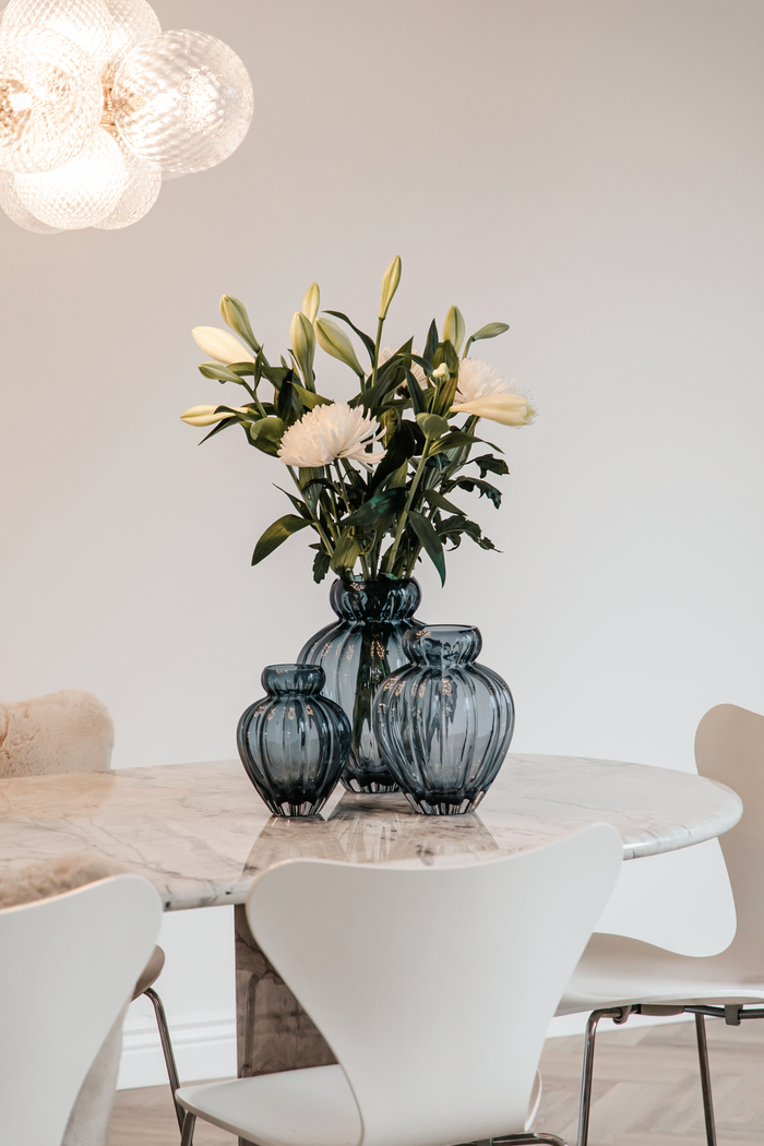 Audrey vase large petrol blue