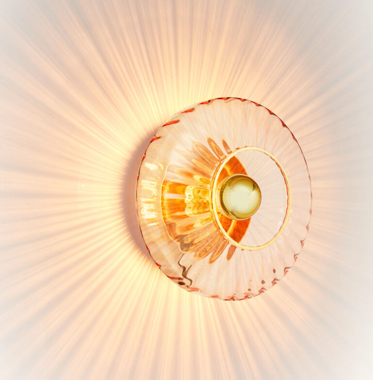 New wave optic wall - rose