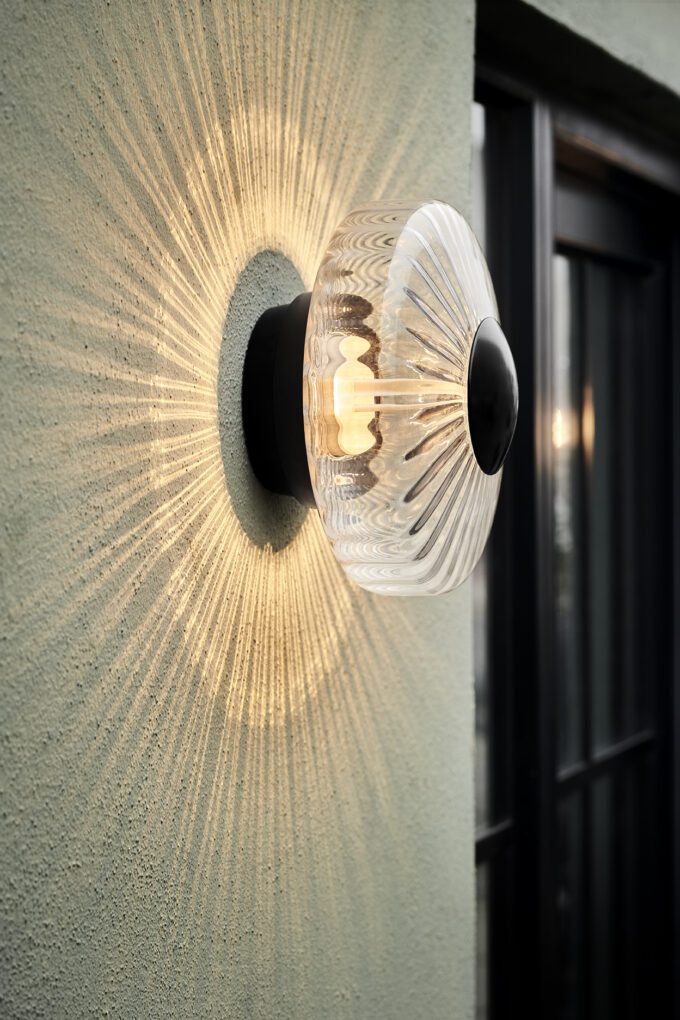 New wave optic wall outdoor - Clear/Black