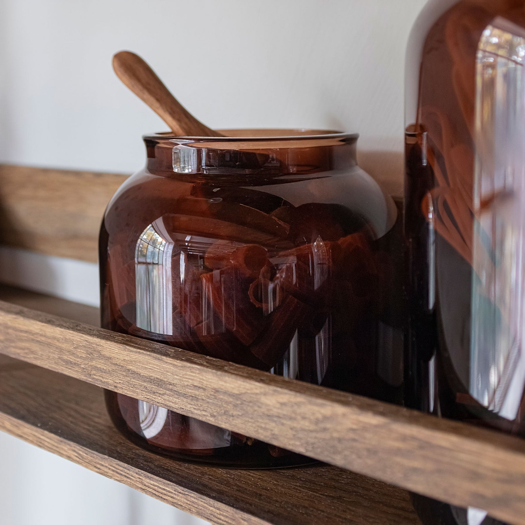 Luna jar, Small, Brown