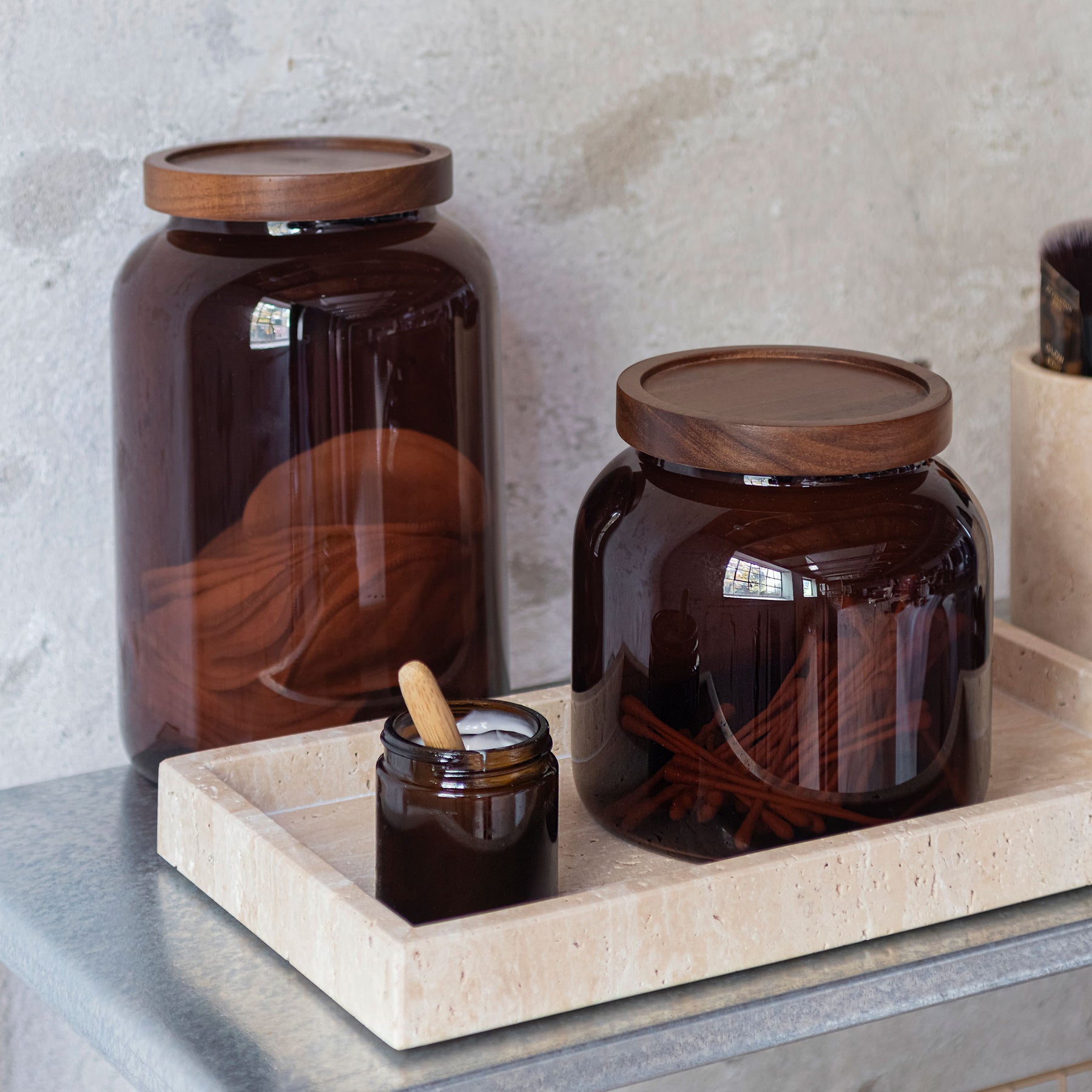 Luna jar, Large, Brown