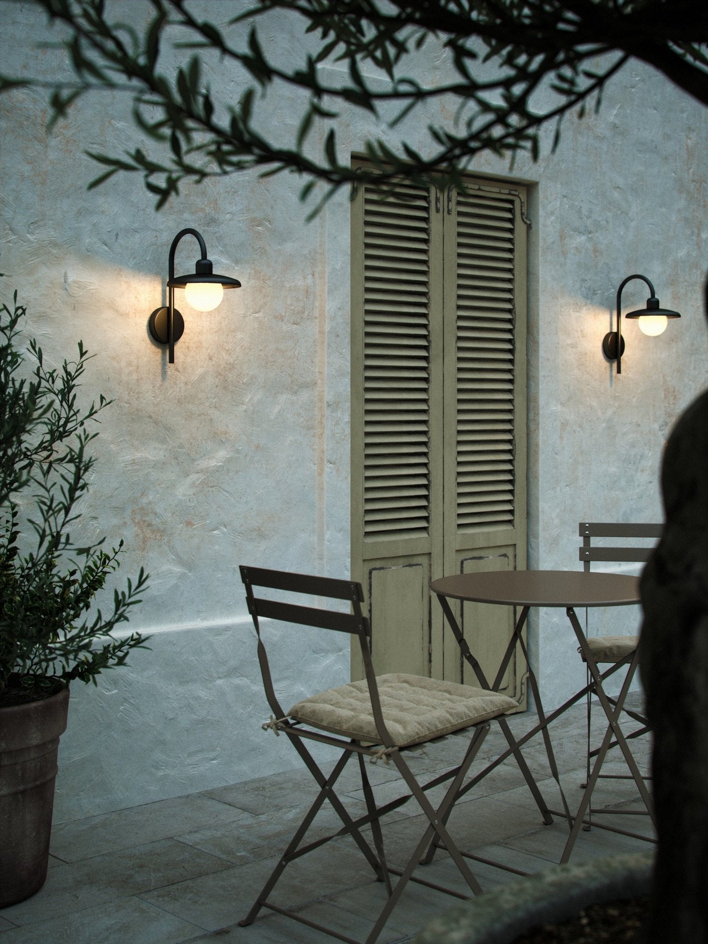 Berlo væglampe - sort