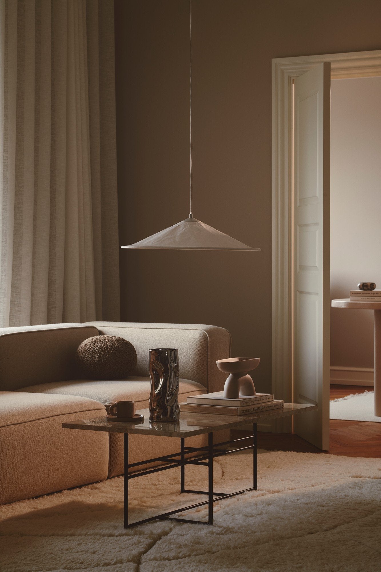 Hill 55 pendel - hvid