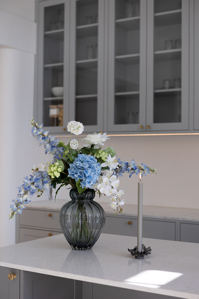 Audrey vase large petrol blue