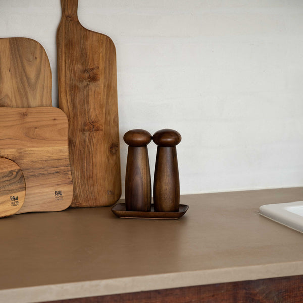 RAW 3 dele sæt - mørk træ