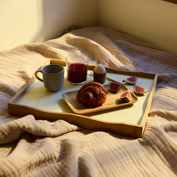 RAW Teak vendbar bakke