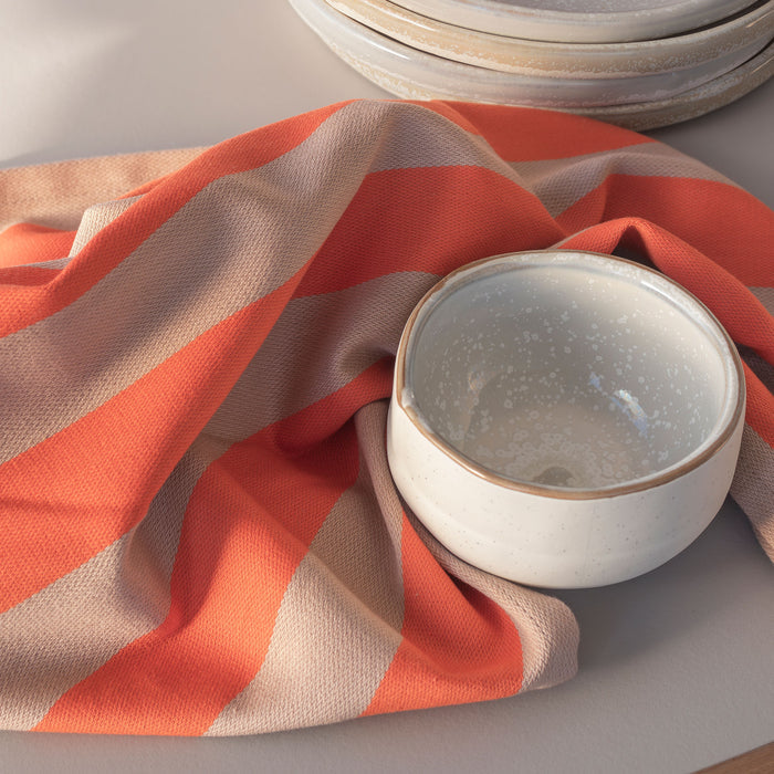 STRIPES 2-pack tea towl, Latte