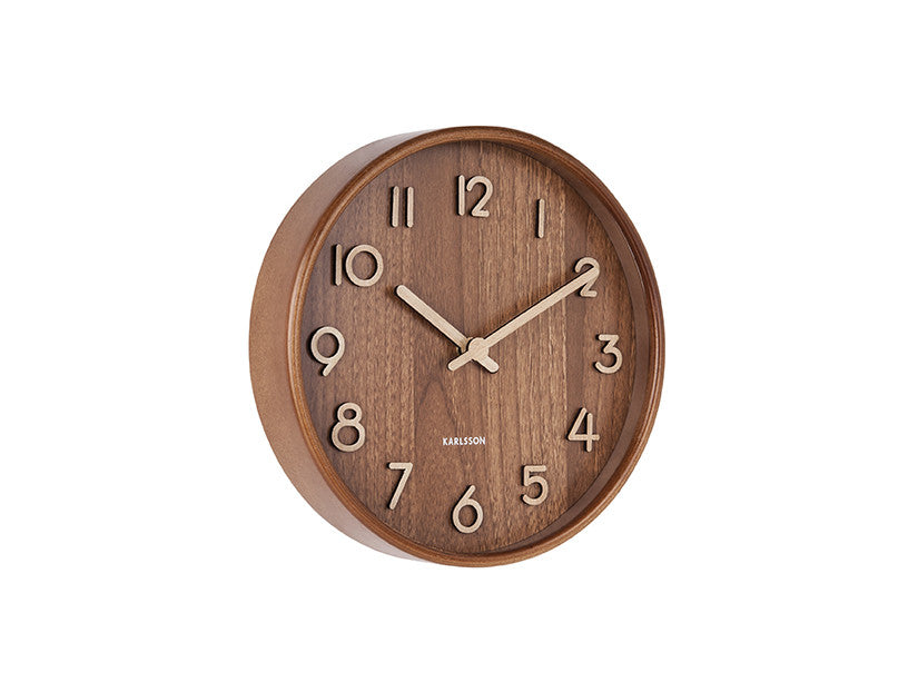 Wall Clock Pure Small Dark Bas