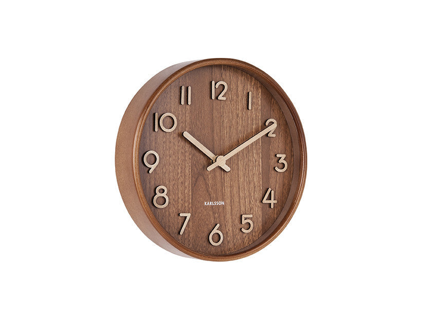 Wall Clock Pure Small Dark Bas