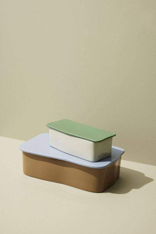 Amare desk organizer large brown/light blue