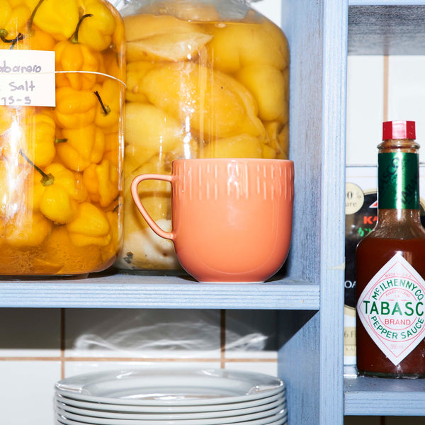 Confetti Apricot krus m/relief - 35 cl