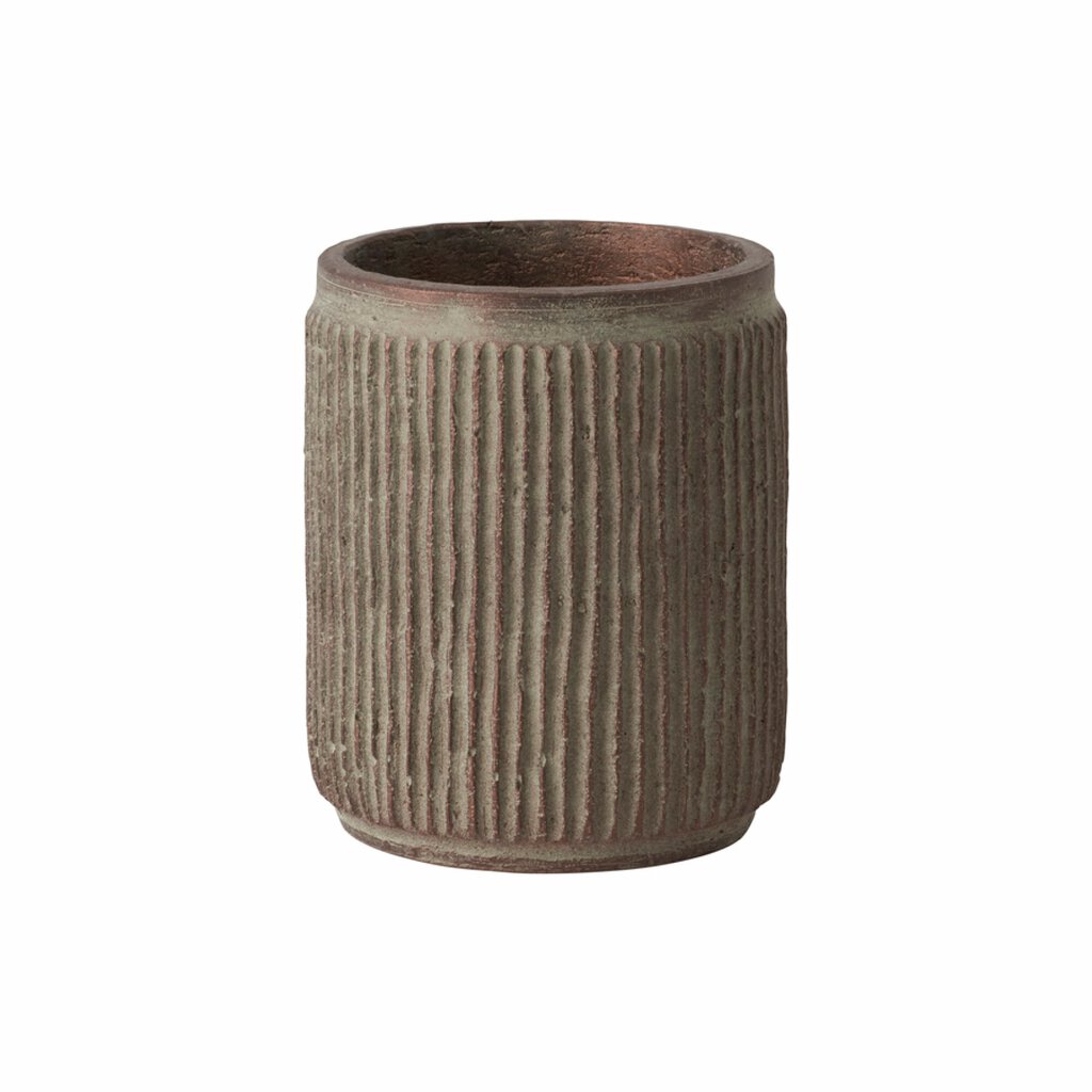 Amber pot brown D14.5 H18 - 12C