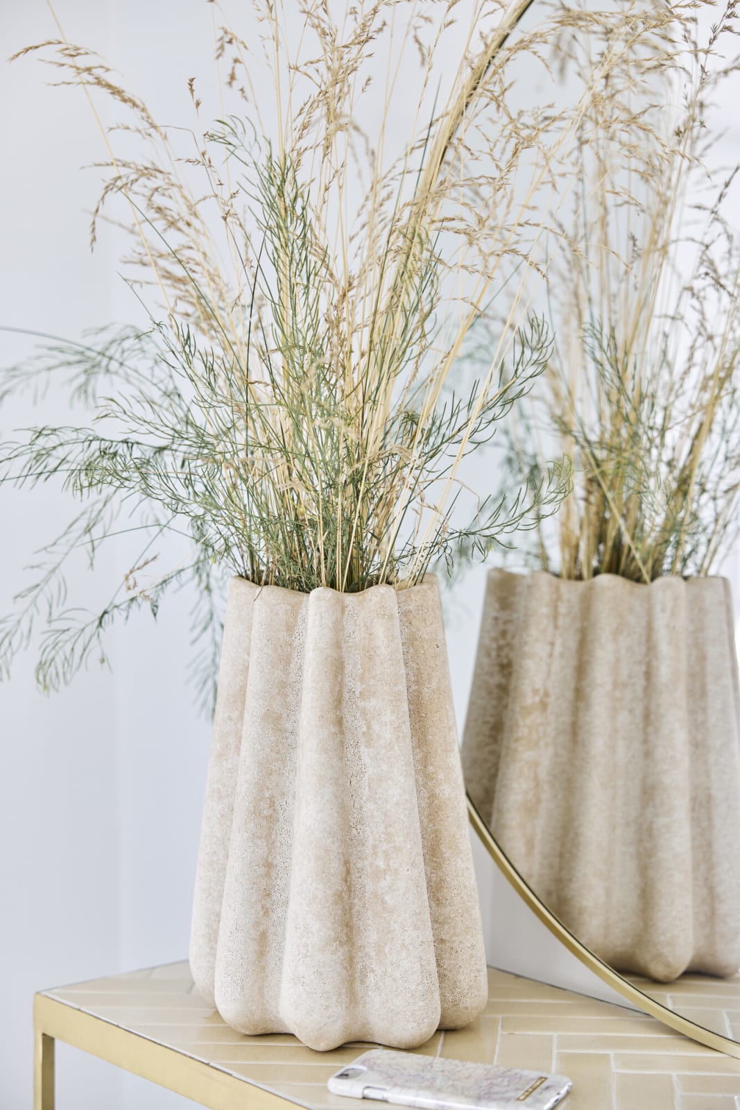 Valina vase 23,5x20x30 linen