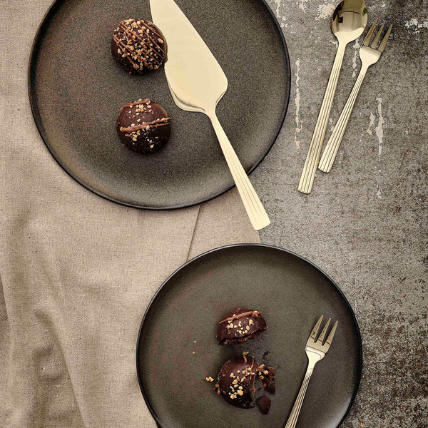 RAW - Bestik Kagespade champagne guld