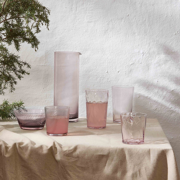 RAW unique pink swirl jug