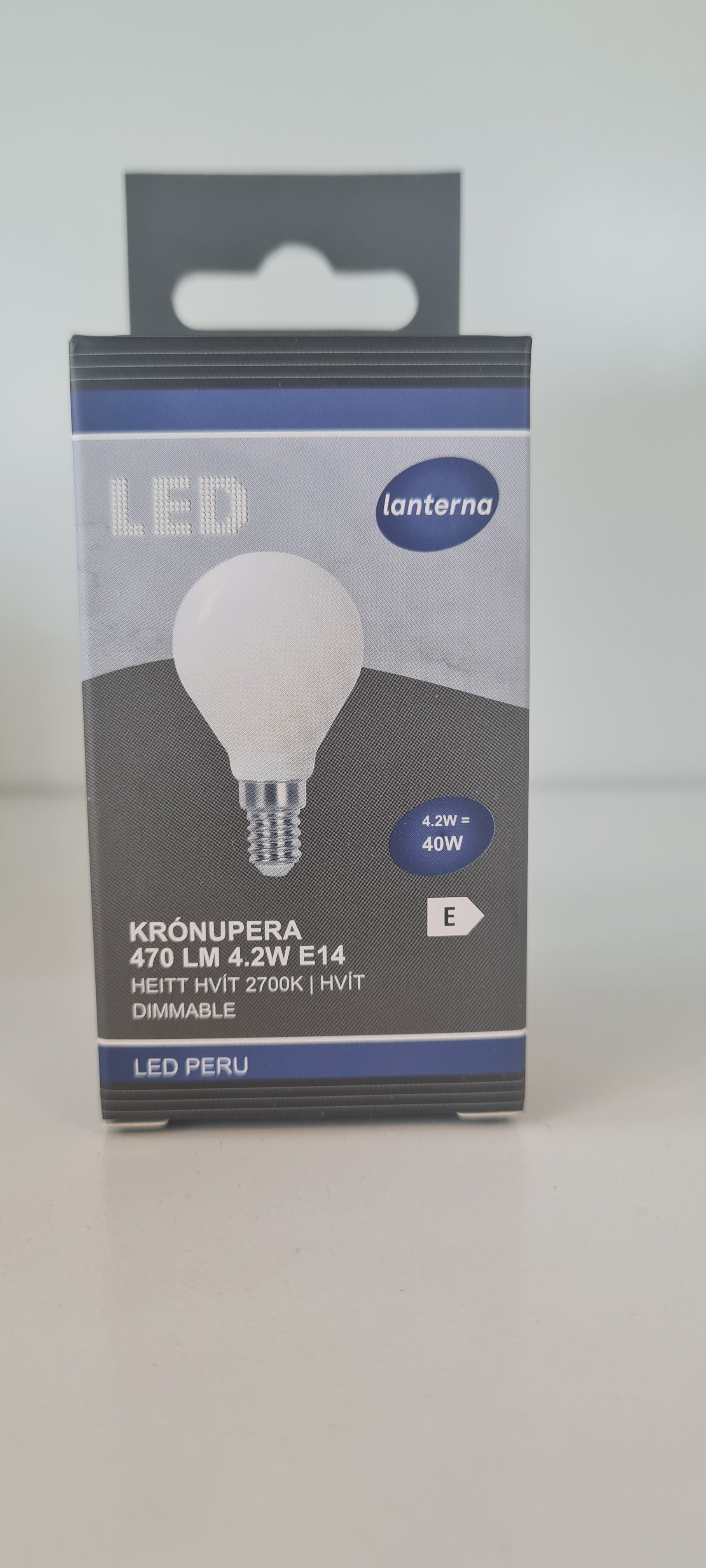 E14 Krónupera 4,2W 470 LM