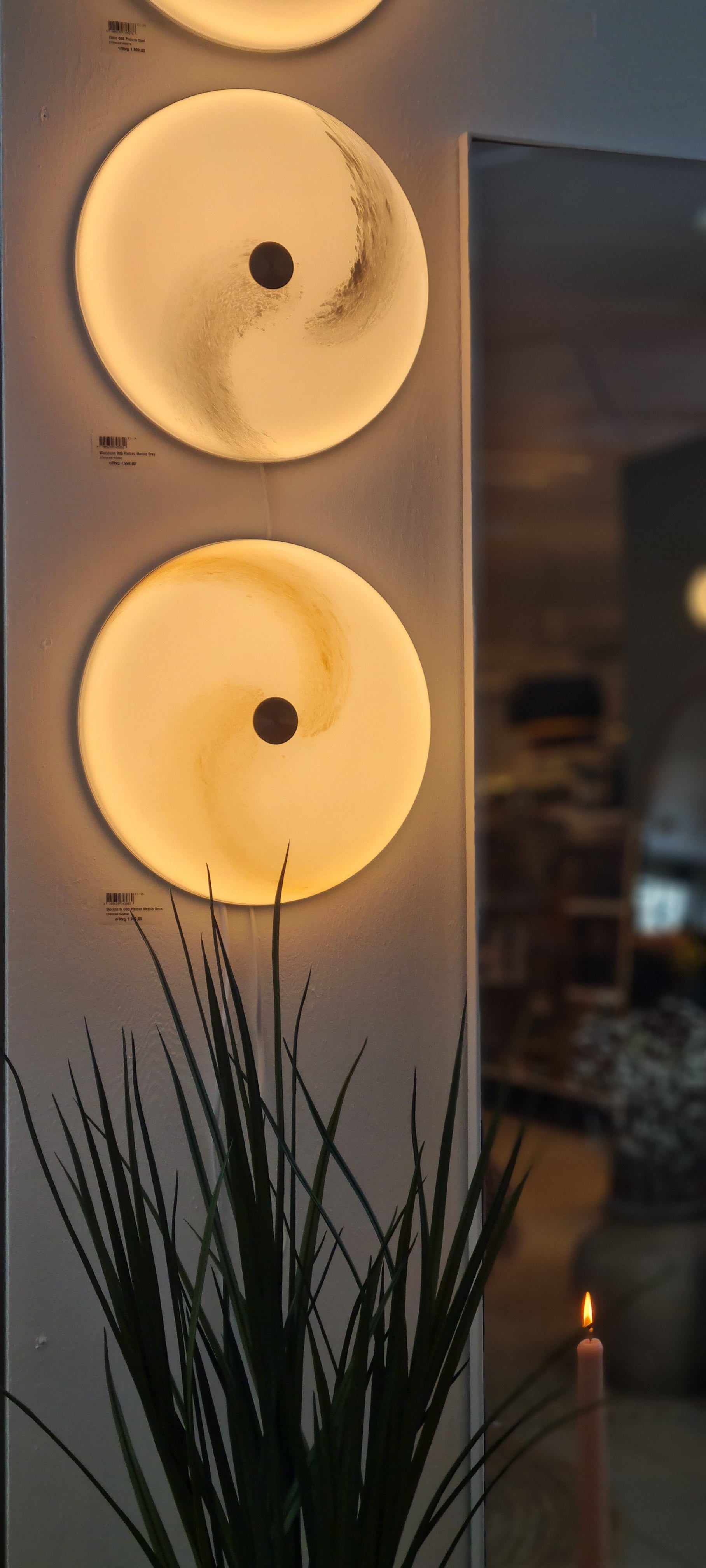 Stockholm Ceiling-Wall Lamp 3-step – Marble Grey