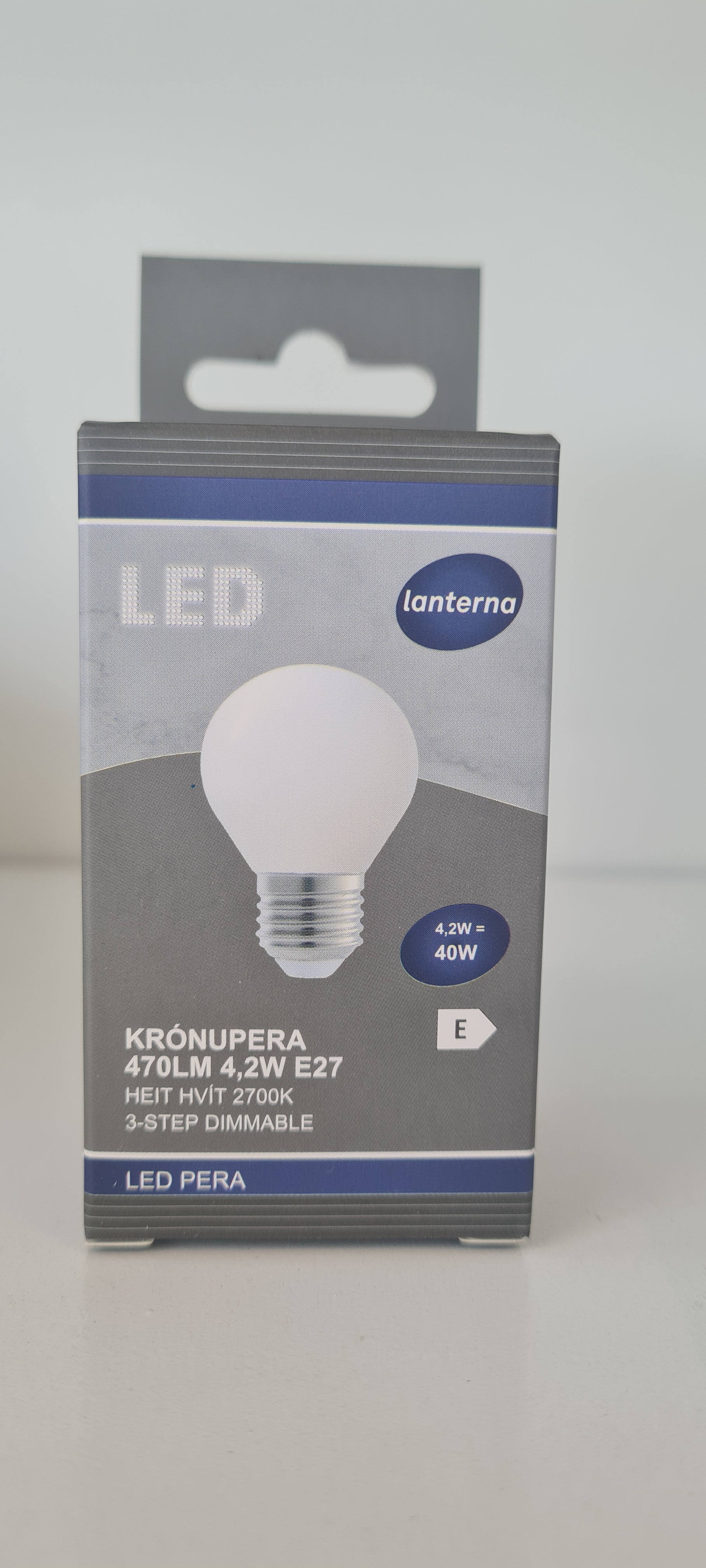 E27 Krónupera 4,2w 2700K 3-trin