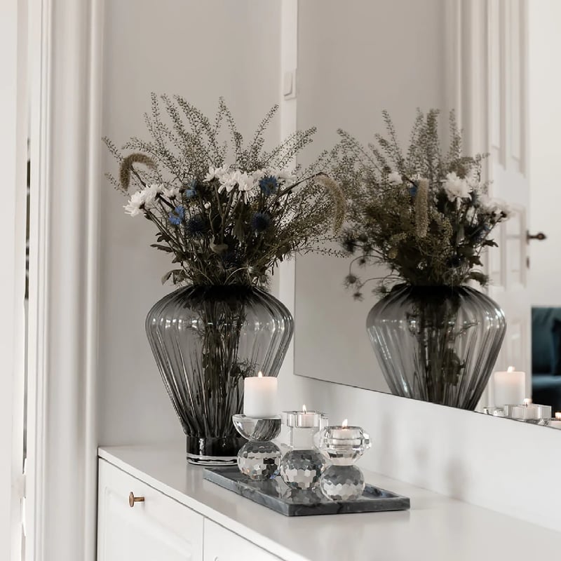 Evelyn Vase - Large - Grey