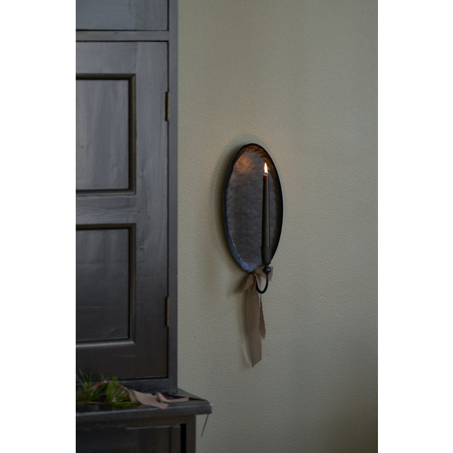 Inine wall candlestick 17X40 cm. Black