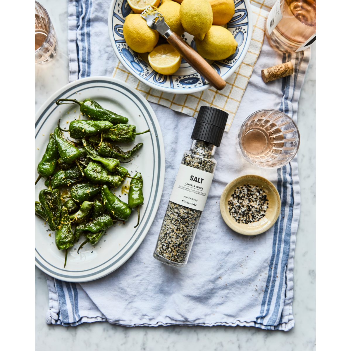 Salt, garlic & ginger