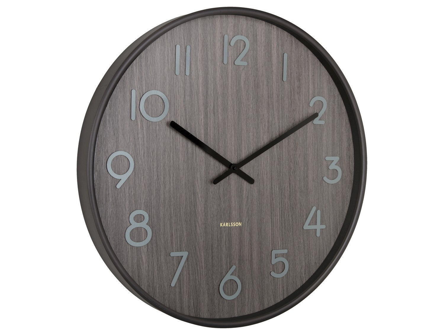 Wall clock Pure large walnut