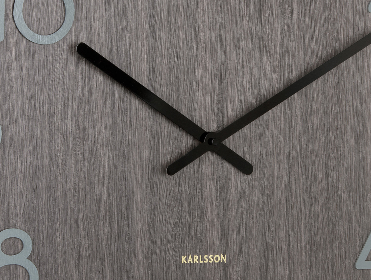 Wall clock Pure large walnut