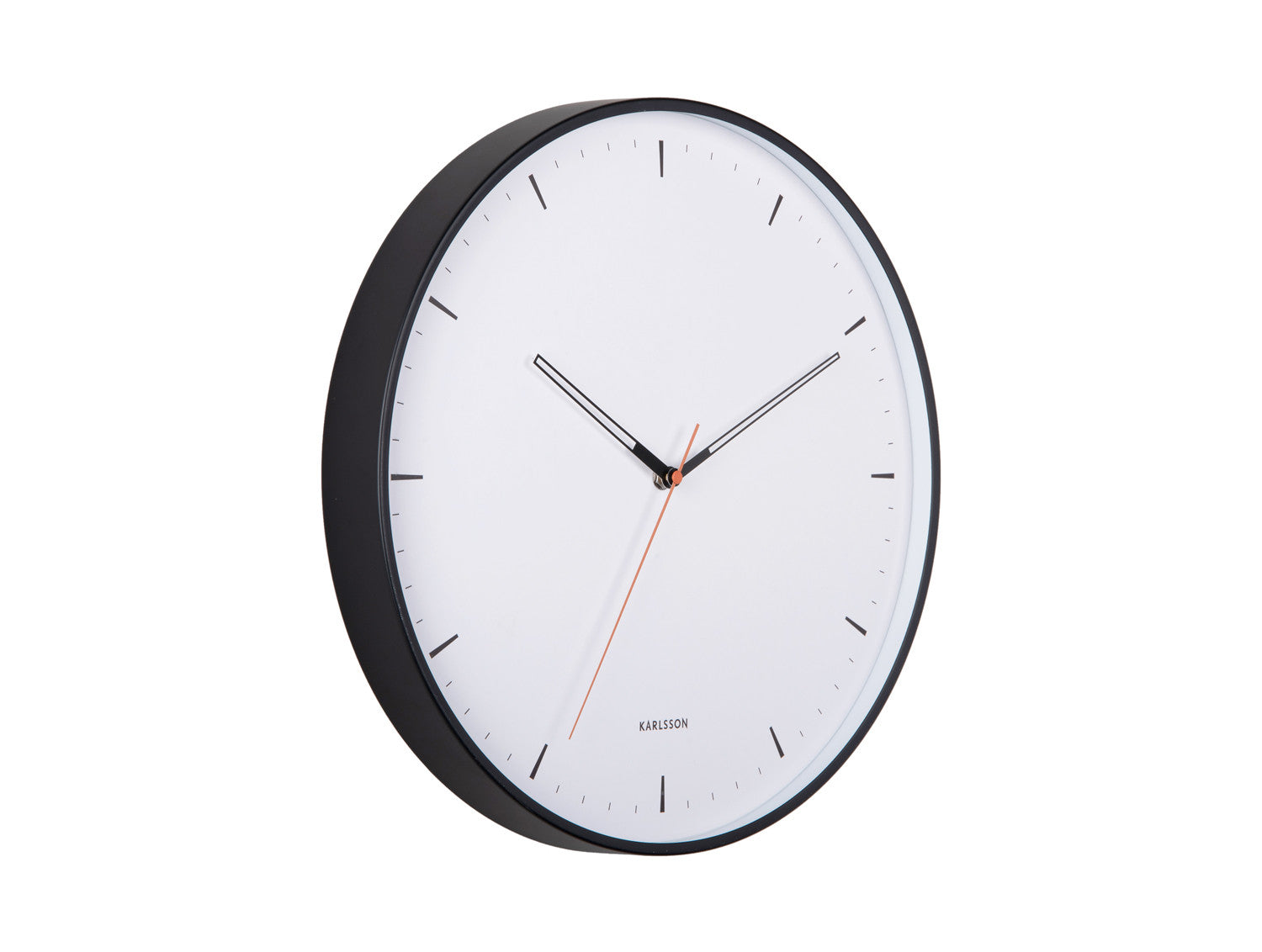 Wall clock calm black