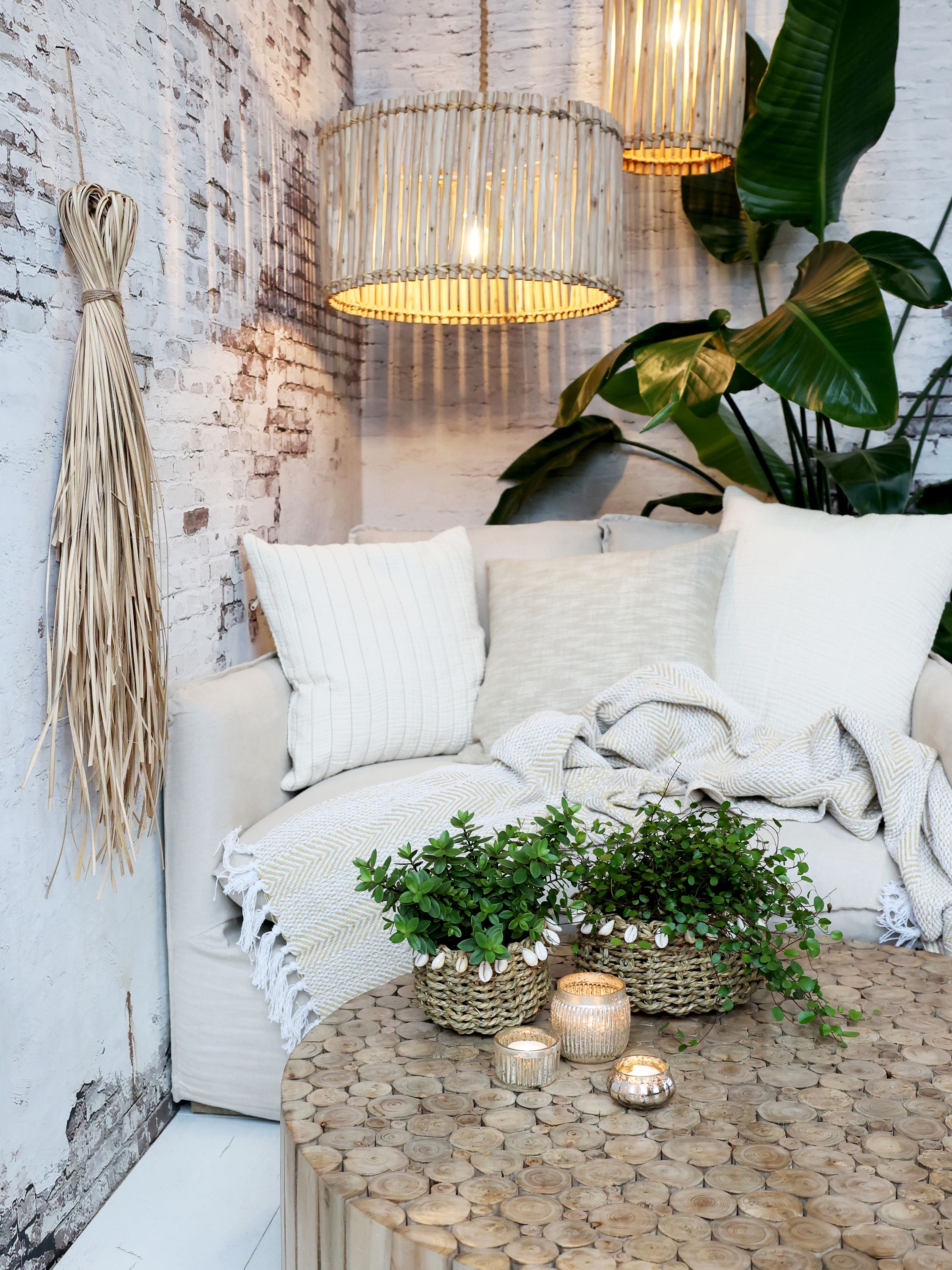 Aix Pude med striber 45x45