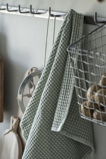 Knagerække m/8 knager rustfrit stål-look