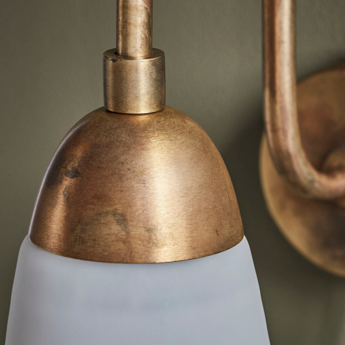Wall lamp, Drop, Antique brown