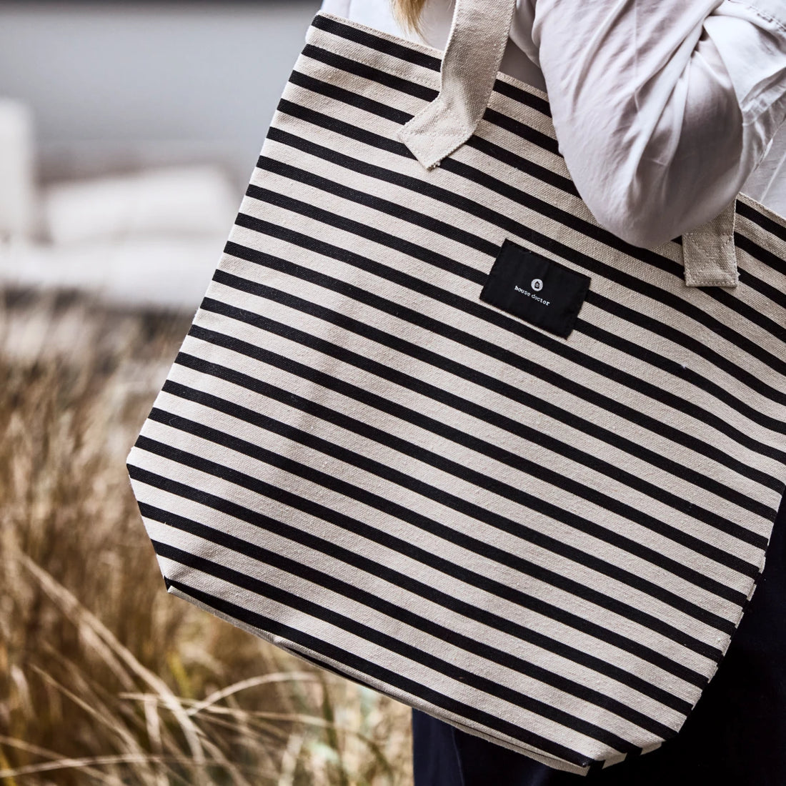Tote bag, HDCanva, Black, off white