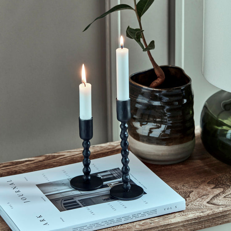 Candle stand, Mala, Black