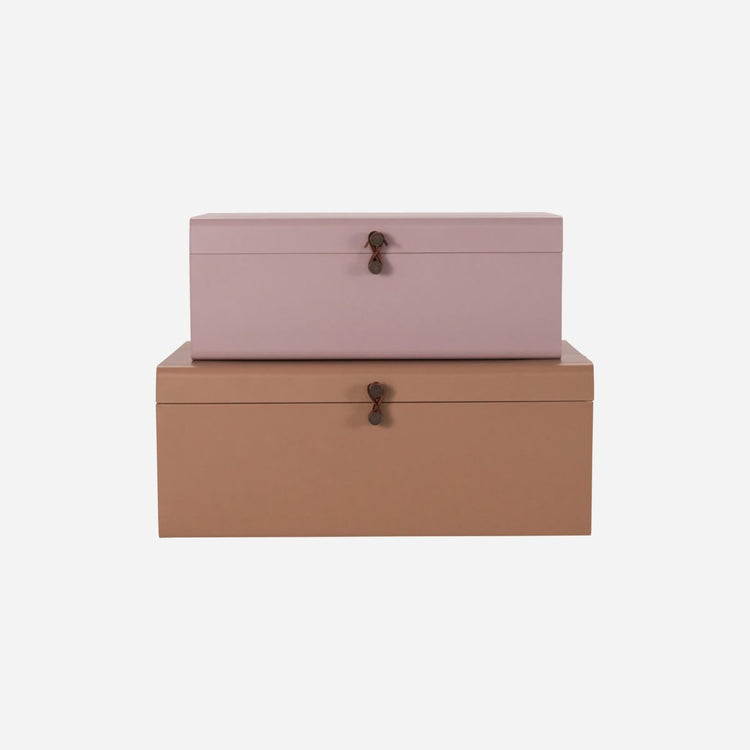 Storage, Metal, Beige, Rose