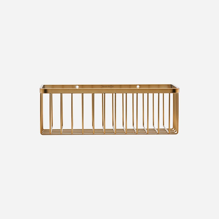 Basket, HDBath, single, brushed brass