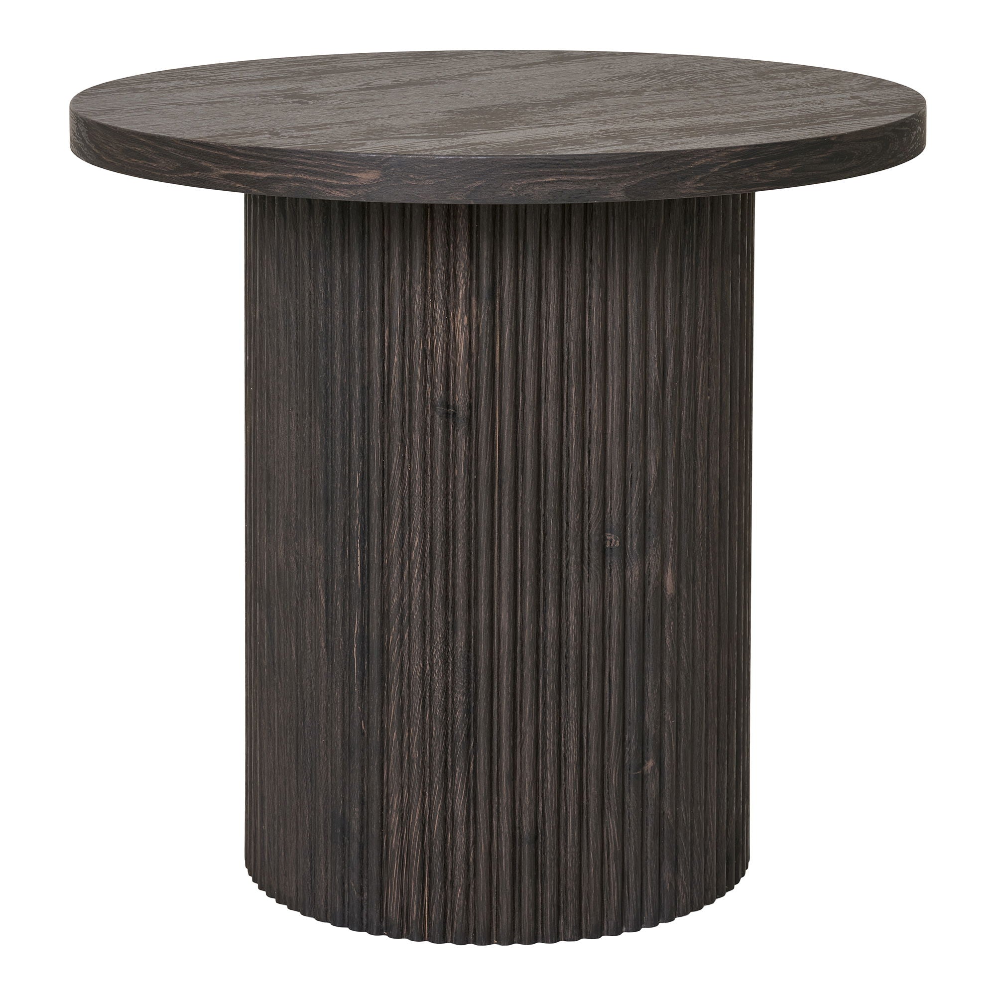 Boavista side table dark brown ø48x45