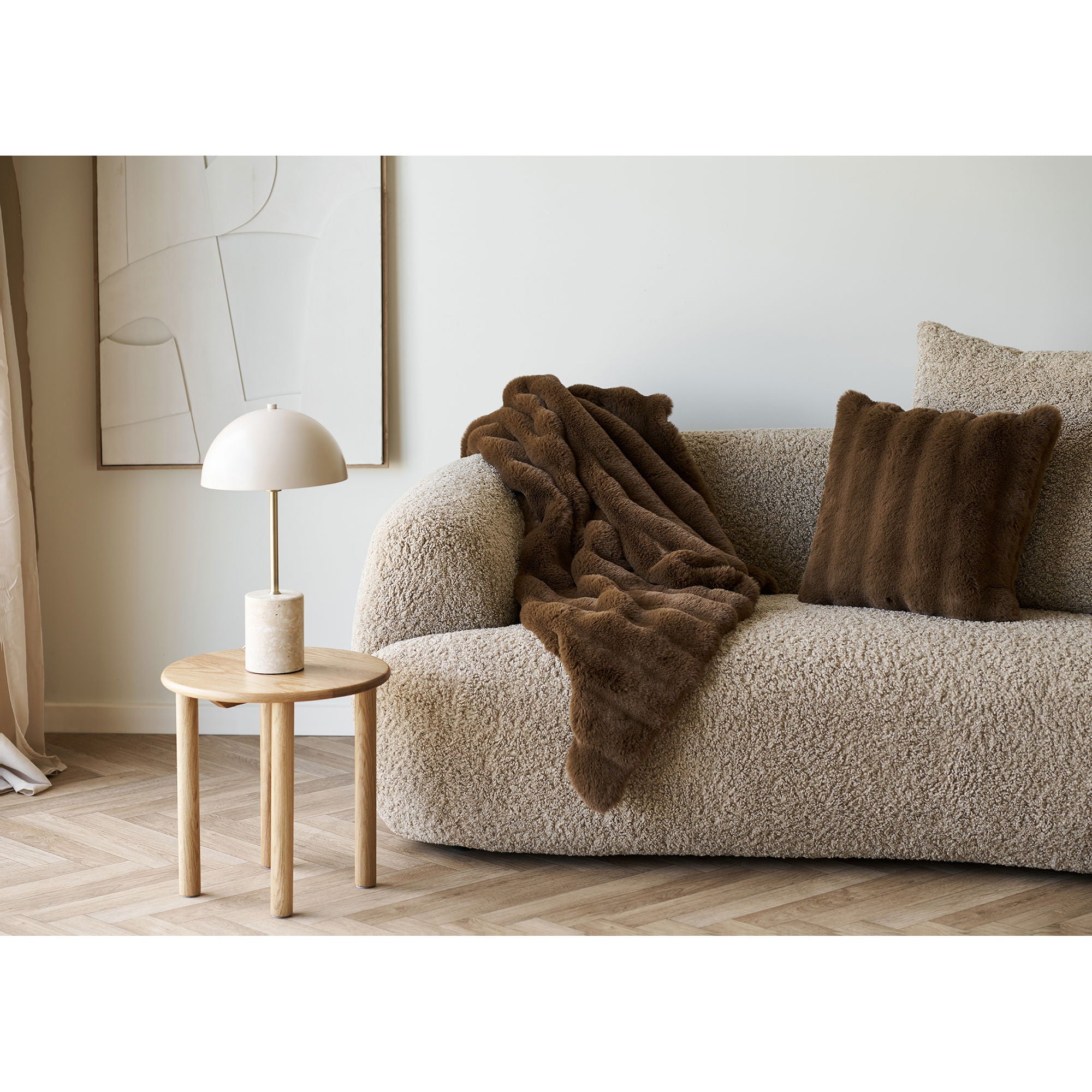 Jena side table, oak ø40x40