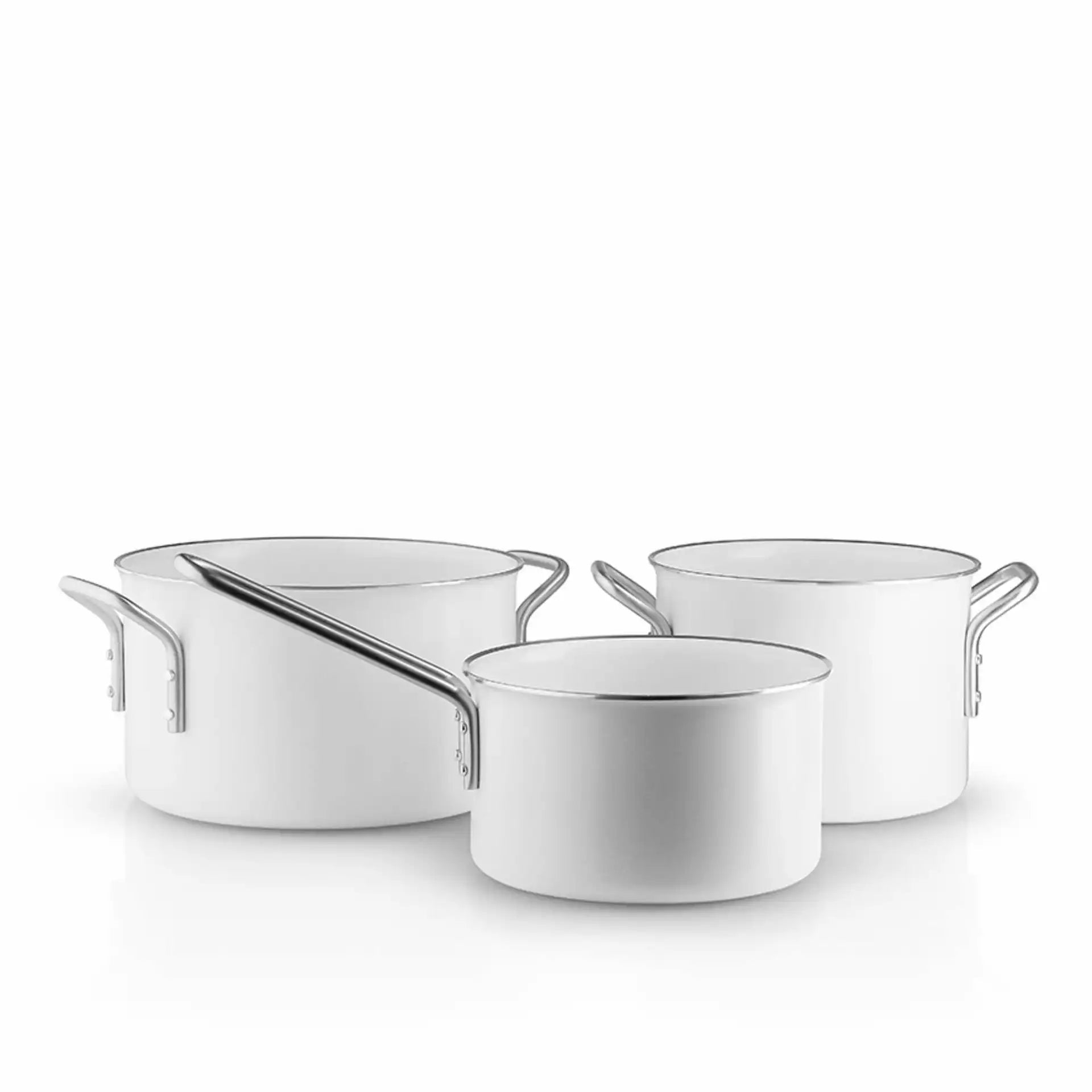 White Line set of three pots