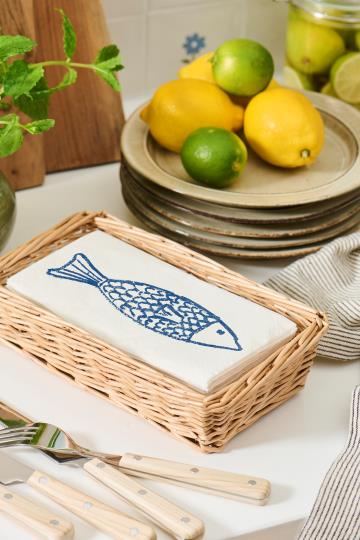 Serviet 10x20 cm fisk
