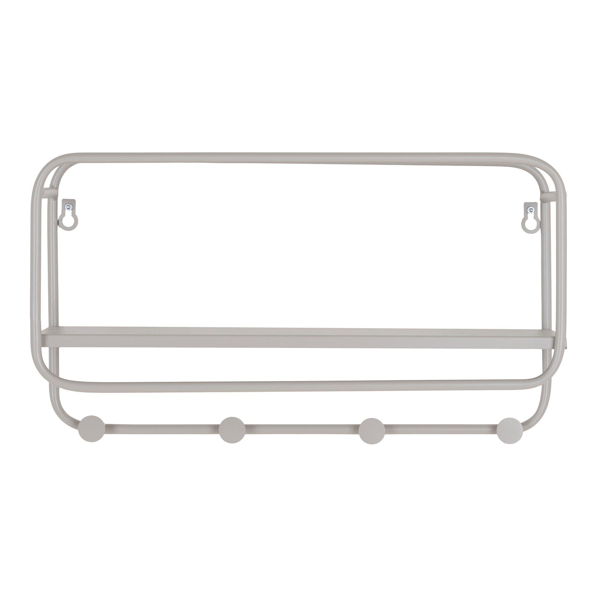 Feira hat shelf steel, cool grey